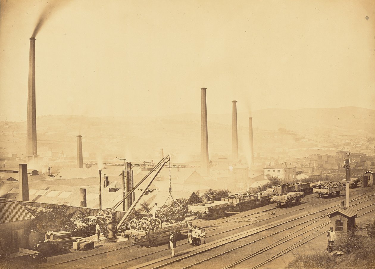 Branch and Factories of MM. Pétin and Gaudet in Saint-Chamond by Auguste Hippolyte Collard