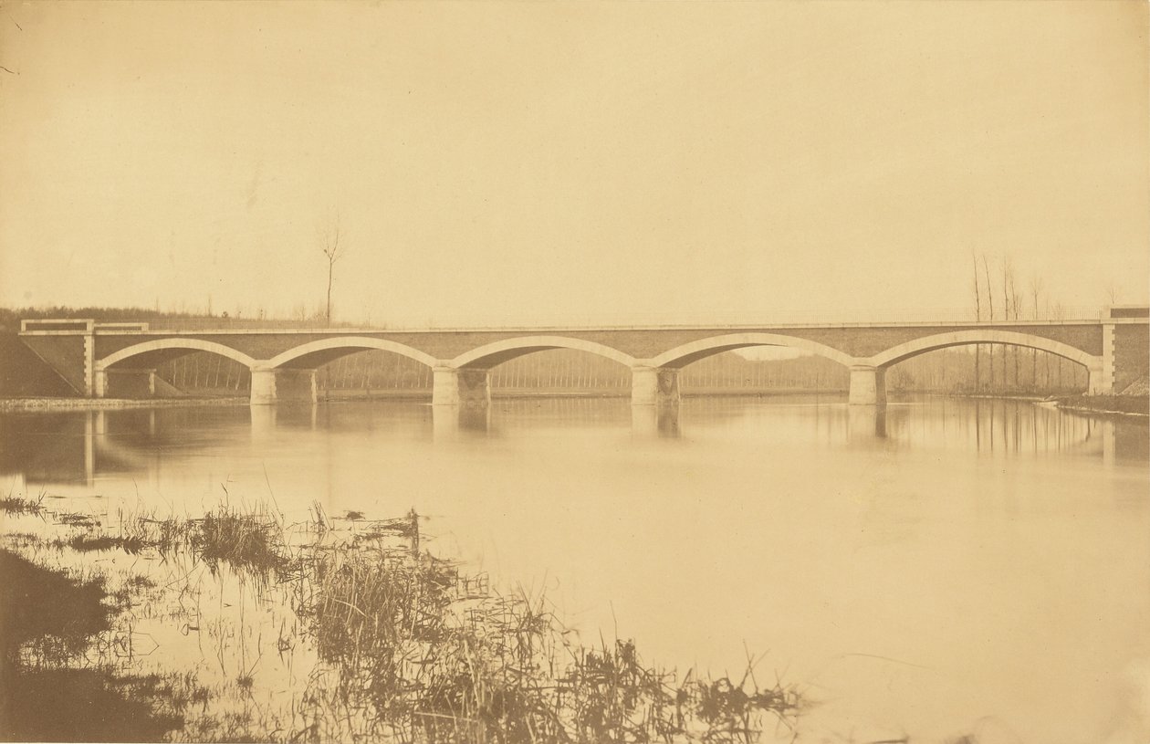 Line from Villeneuve-Saint-Georges to Montargis, Viaduct on the Loing (near Montargis) by Auguste Hippolyte Collard