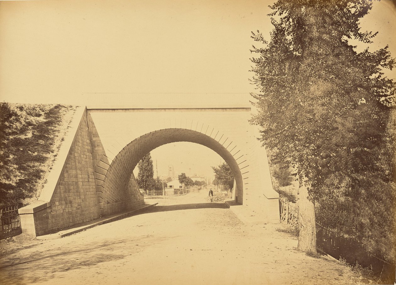 Viaduct on the Road from Lyon to Montbrison at Montbrison by Auguste Hippolyte Collard