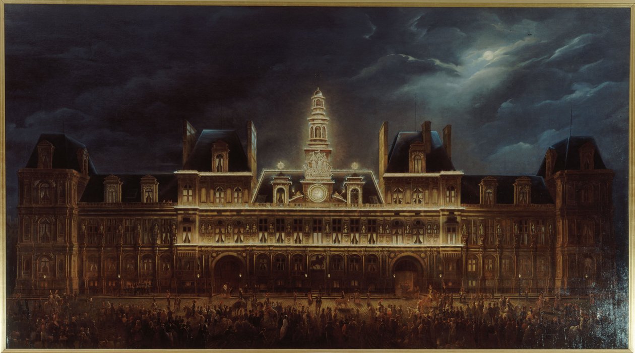 Illumination of the Hôtel de Ville for the King