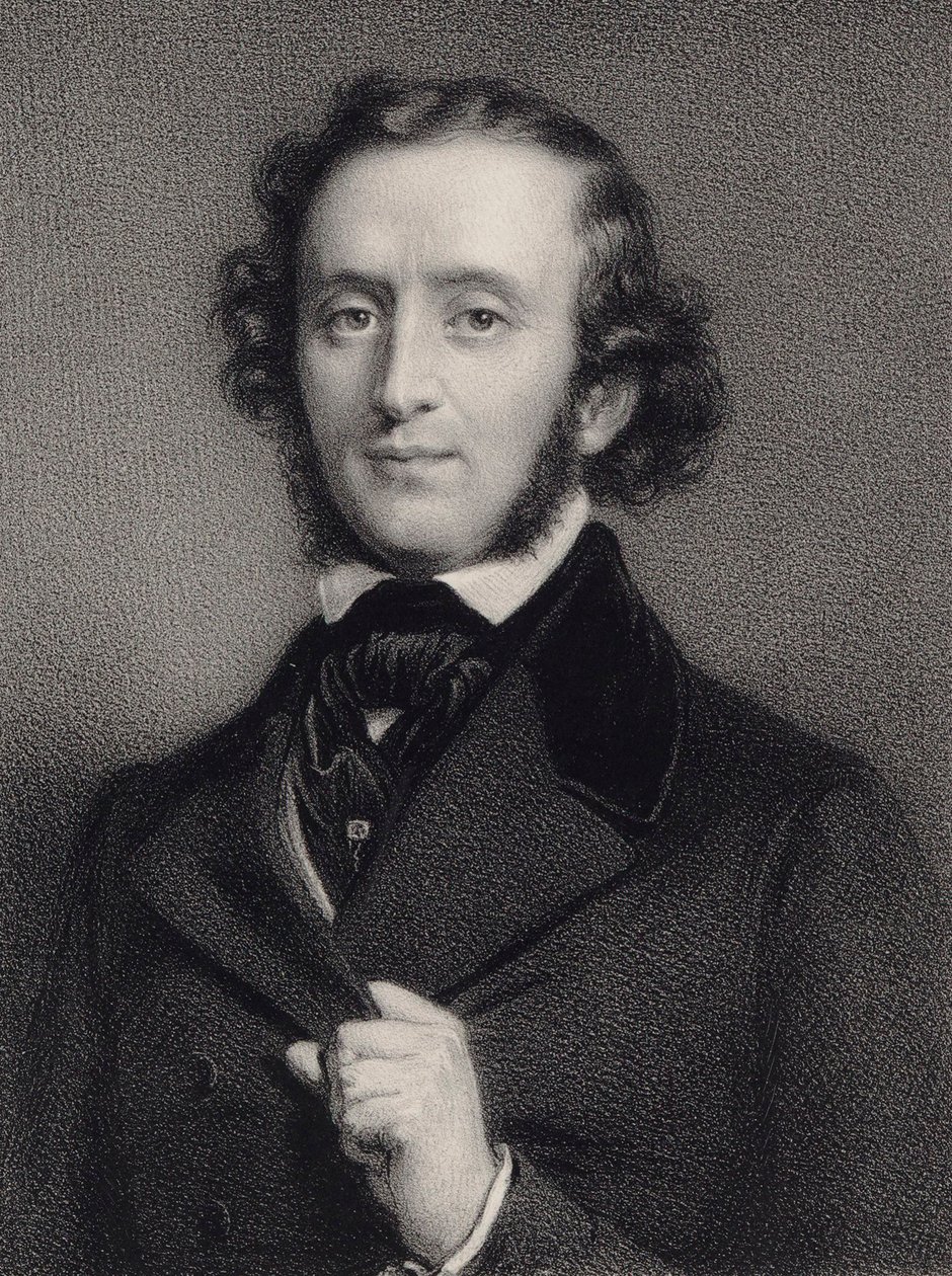 Portrait of Felix Mendelssohn Bartholdy by Auguste Lemoine