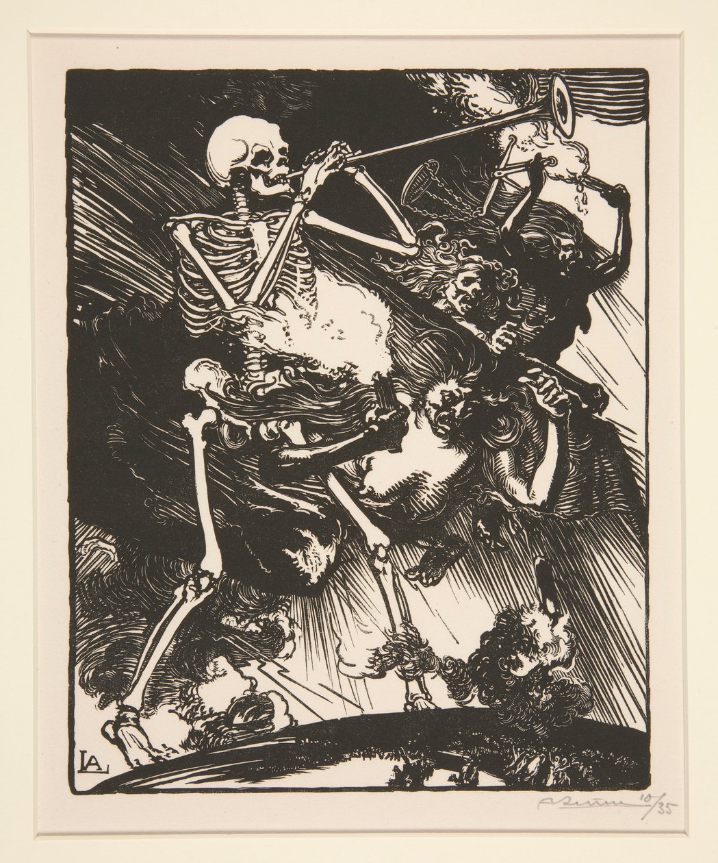 Death and Discord will Rain on the Earth, from The War of 1914, first series, no. 7 by Auguste Lepere