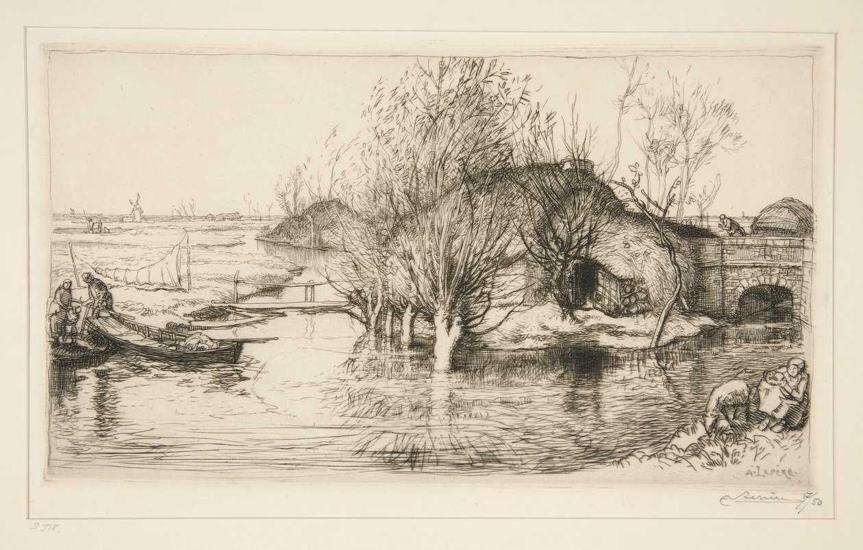 The Flooded Hovel (Vendee) by Auguste Lepere