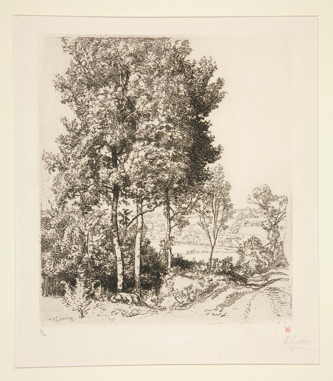 Small Morin Valley near Verdelot (Seine-et-Marne) by Auguste Lepere