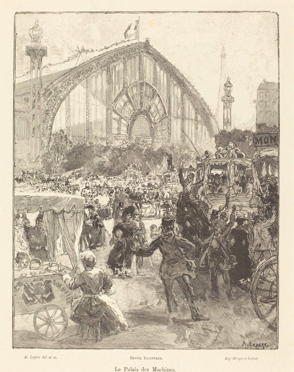 The Palace of Machines by Auguste Lepere