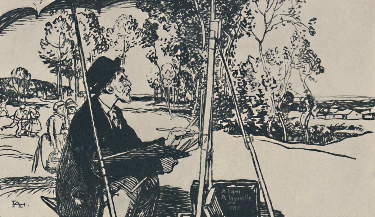 The Landscape Painter, 1919 by Auguste Louis Lepère