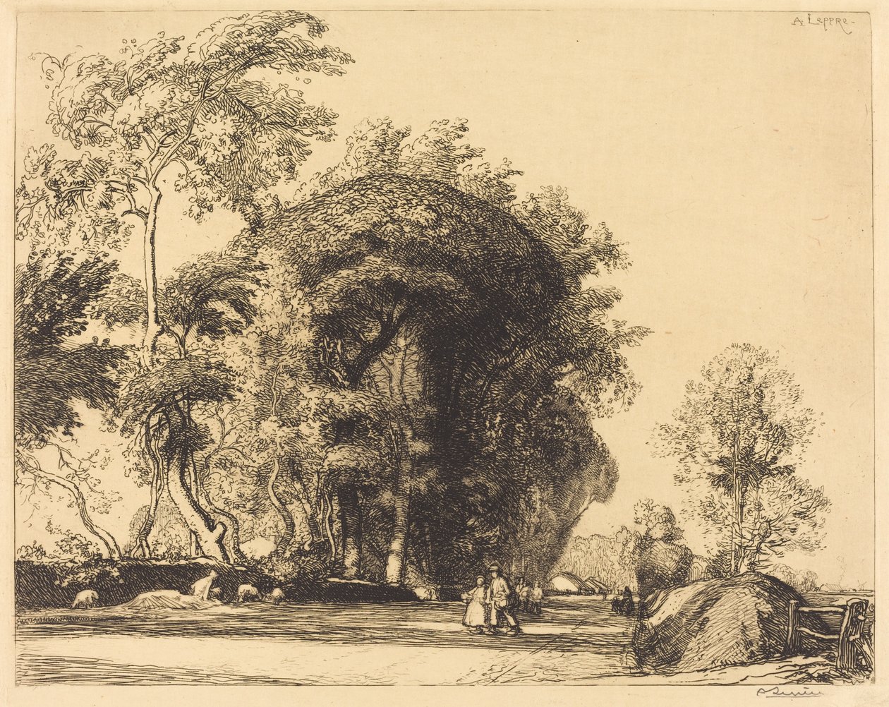Path from St.-Gilles, St.-Jean-de-Monts by Auguste Lepere