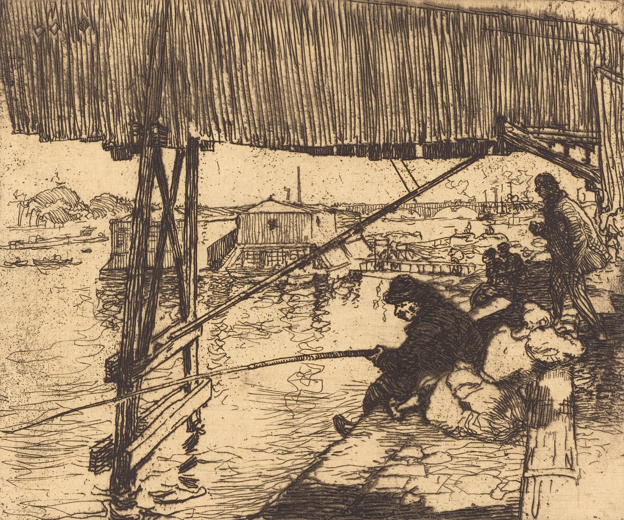 Under the Bridge of Bercy, 1894 by Auguste Lepere