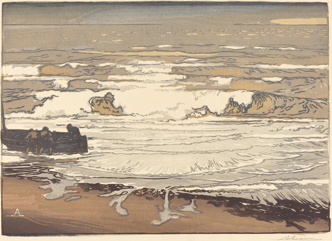 Unfurled Waves, Flood of September, 1901 by Auguste Lepere