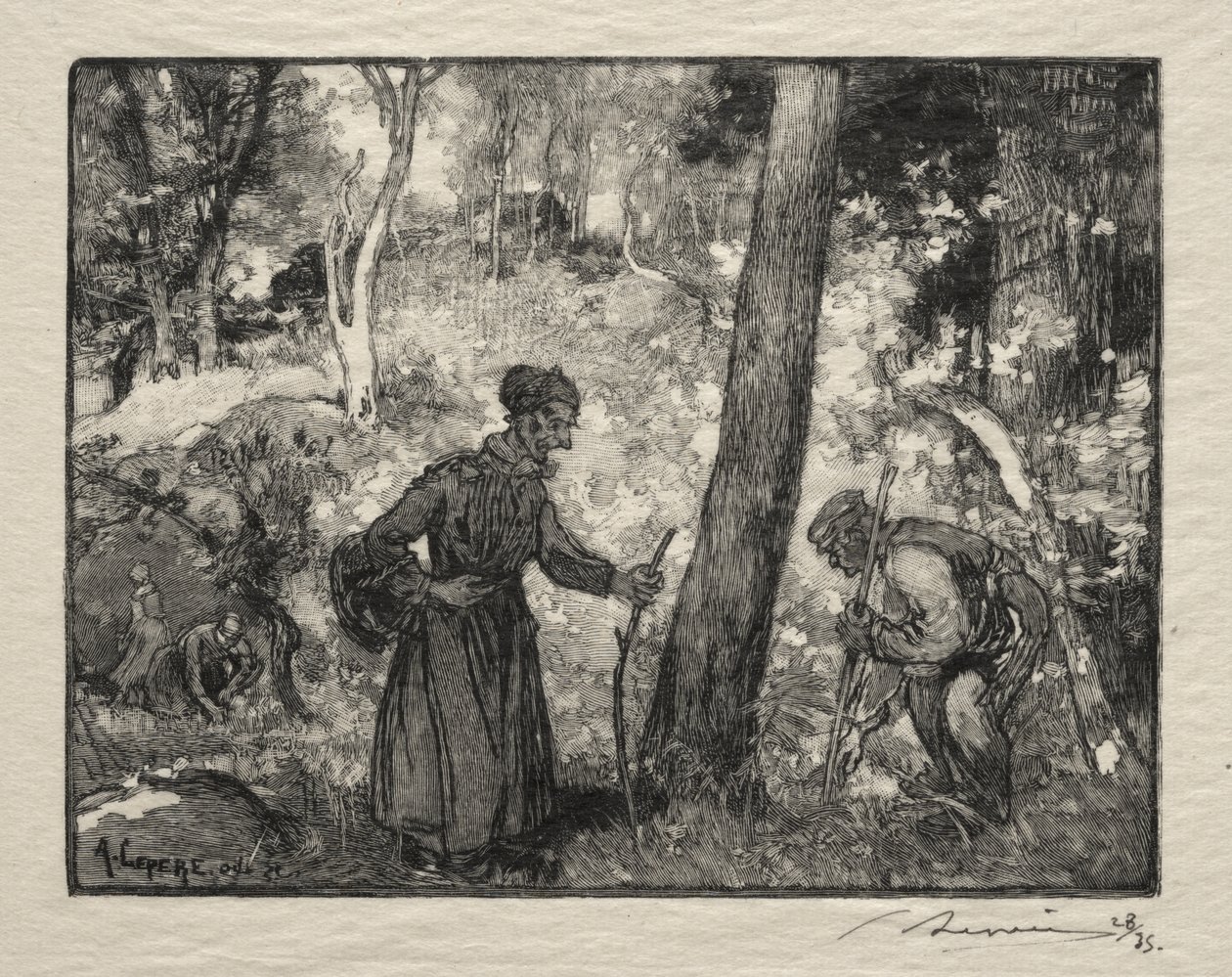 At Bernard Rock by Auguste Louis Lepère