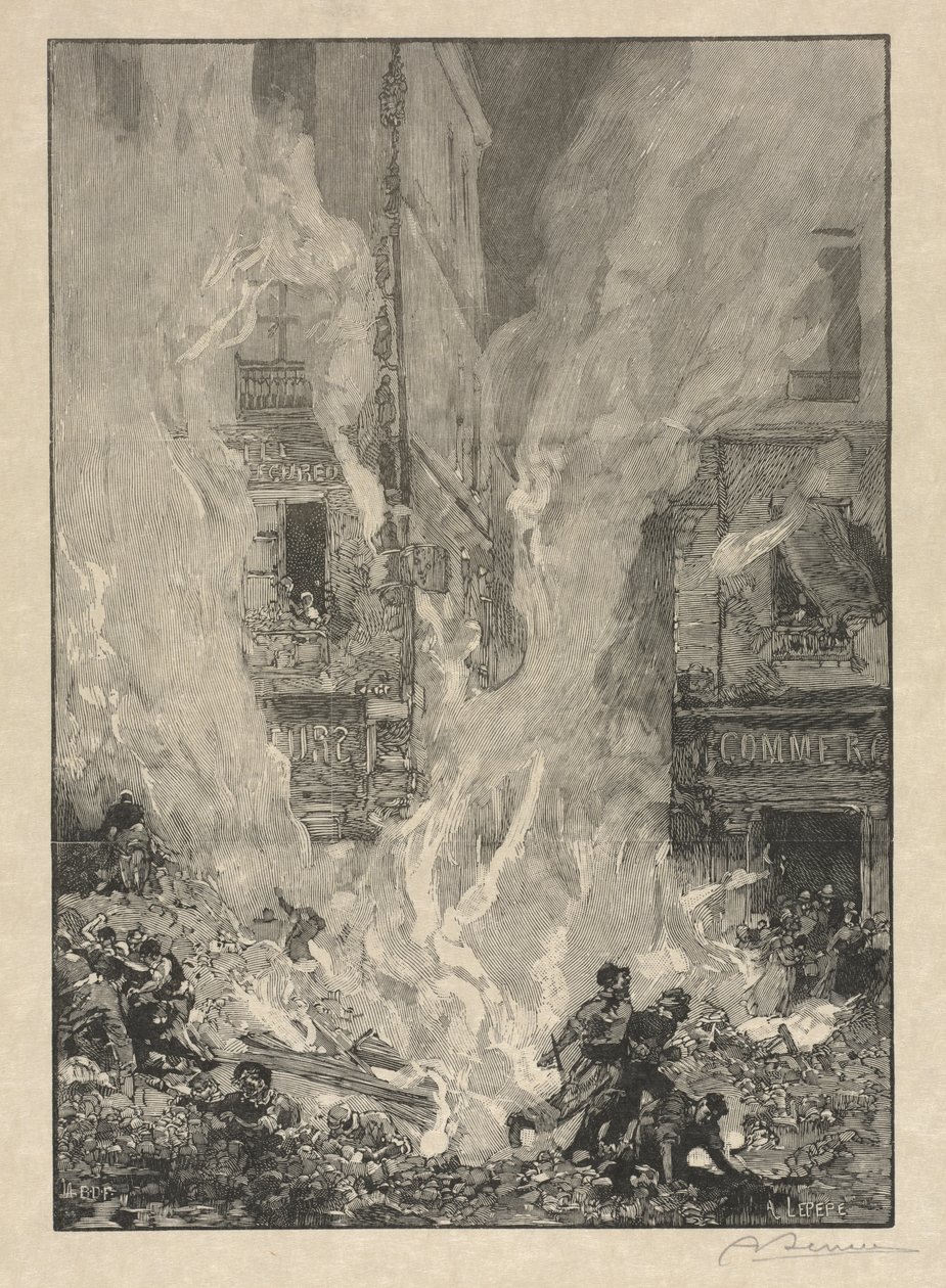 City Fire by Auguste Louis Lepère
