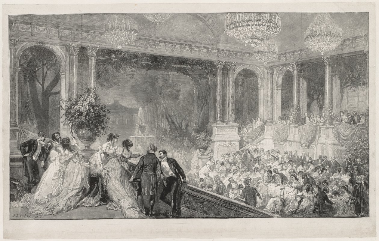 Festival at the Tuileries by Auguste Louis Lepère