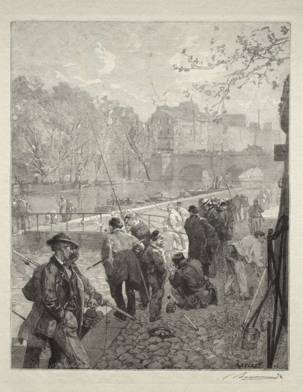 The Lock of the Mint by Auguste Louis Lepère