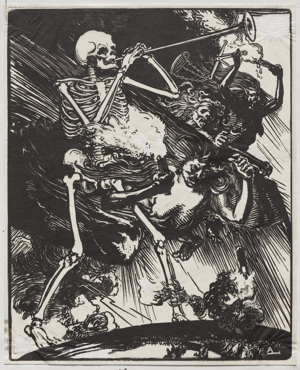 Death and Passions Descending on Earth by Auguste Louis Lepère