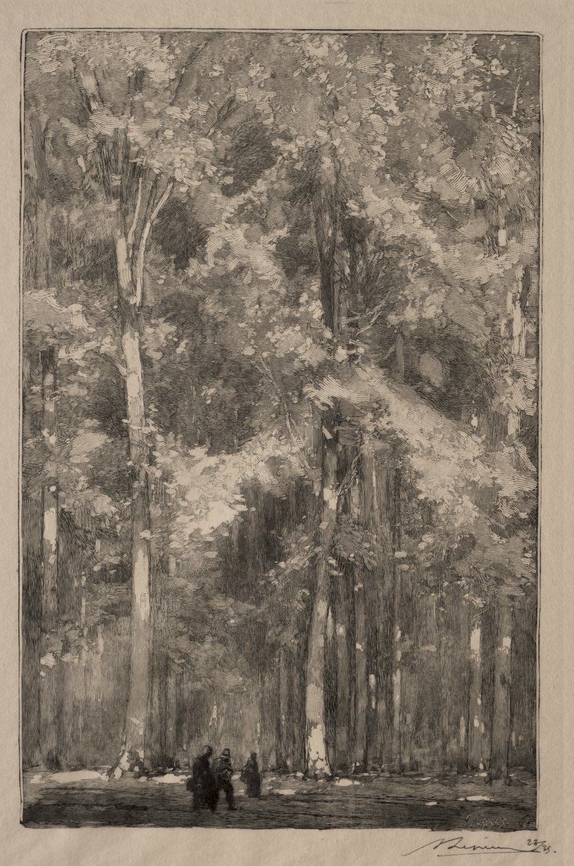 Morning, Forts Marlotte Crossroads by Auguste Louis Lepère