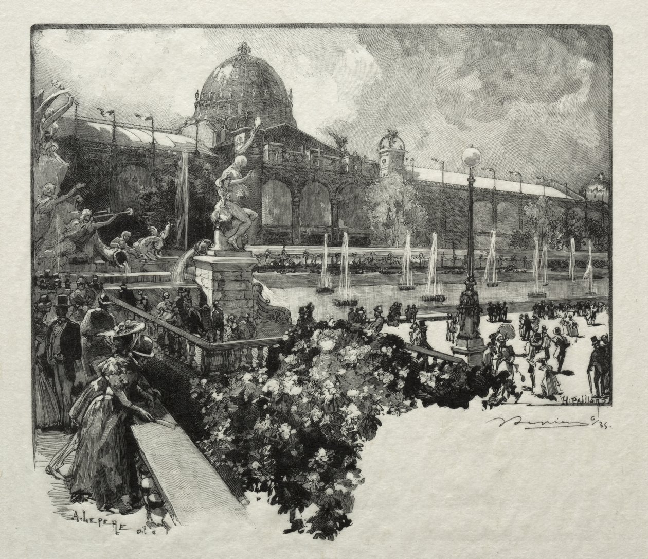 The Palace of Liberal Arts, Exterior by Auguste Louis Lepère