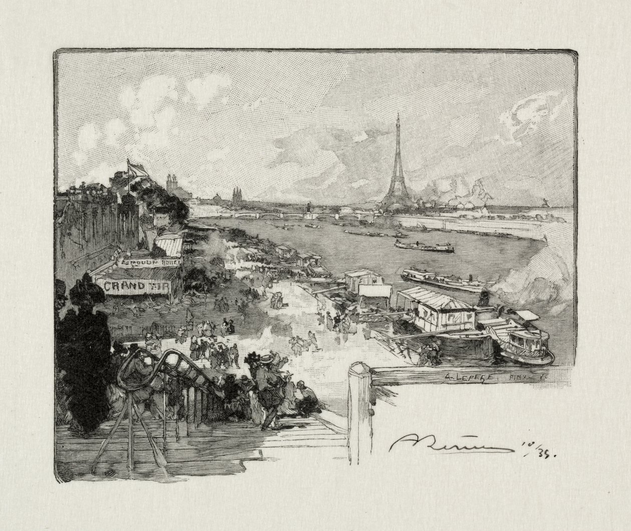 The Point-du-Jour by Auguste Louis Lepère