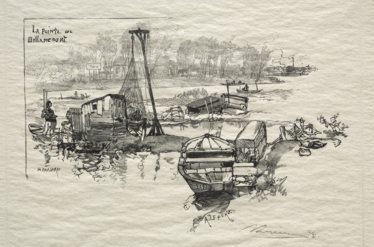 The Point of Billancourt by Auguste Louis Lepère