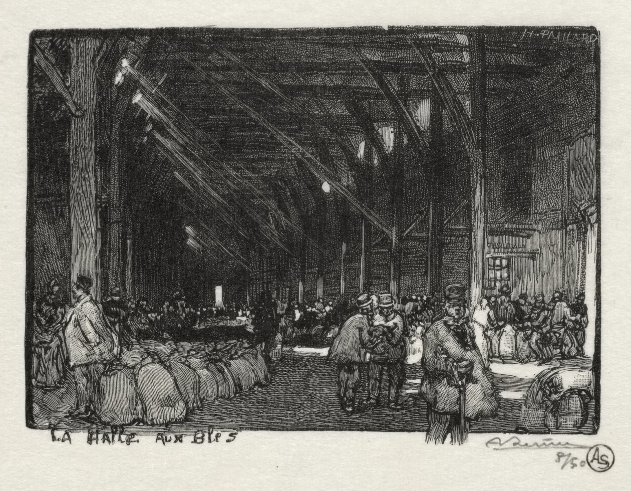 Rouen Illustrated: The Halle aux Blés by Auguste Louis Lepère