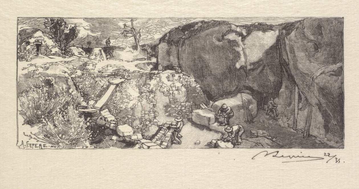 Fontainebleau Forest: Sandstone Quarry by Auguste Louis Lepère
