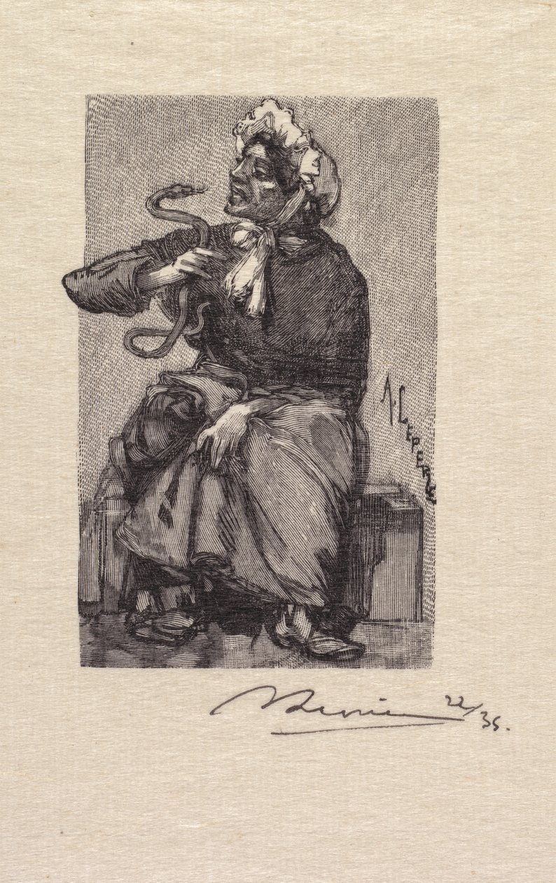 Fontainebleau Forest: Serpent Merchant by Auguste Louis Lepère