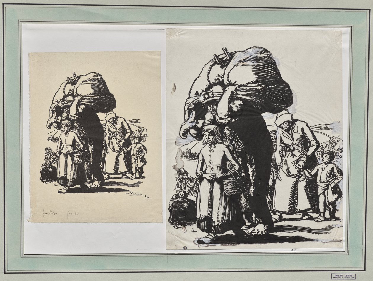Fugitives by Auguste Louis Lepère