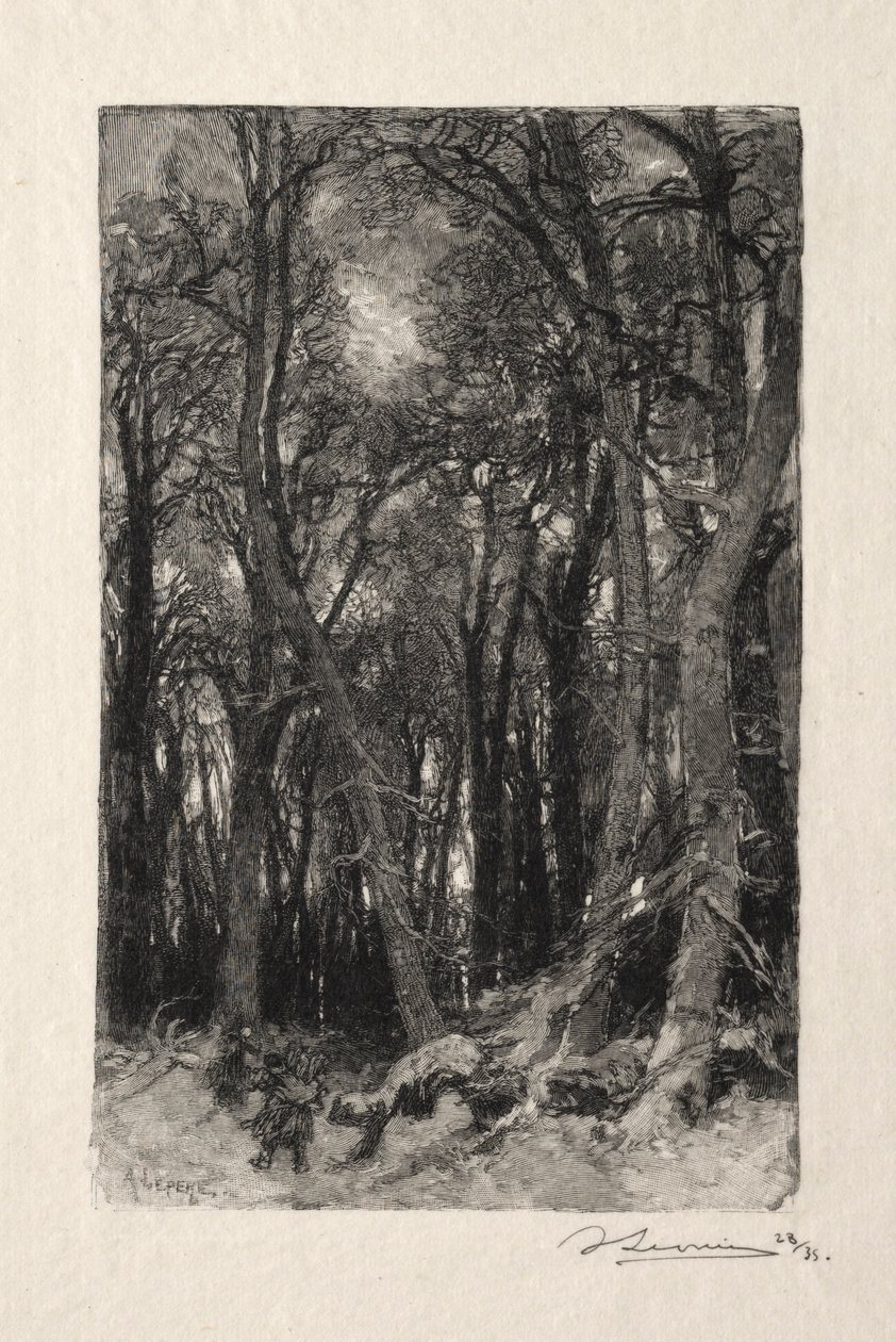 The Lower Breau by Auguste Louis Lepère