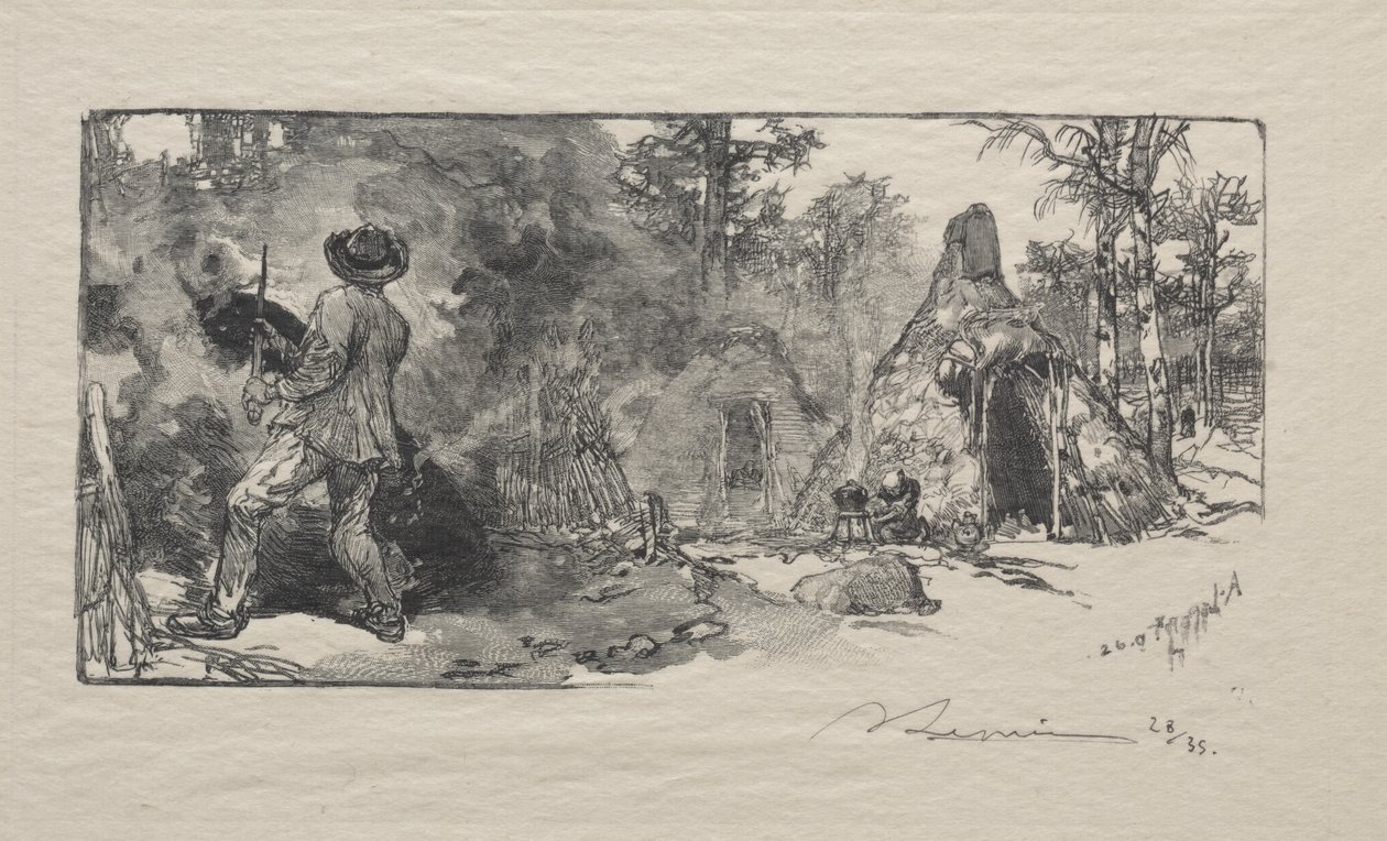 The Charcoal Burners by Auguste Louis Lepère