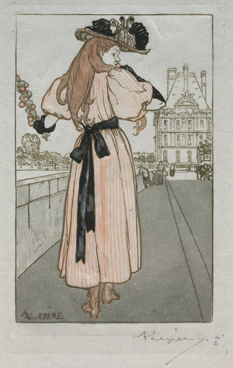 Paris Almanac, 1897: Spring by Auguste Louis Lepère
