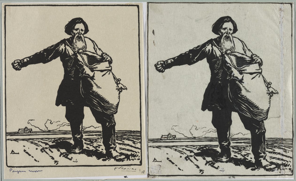 Russian Peasant, 1914 by Auguste Louis Lepère