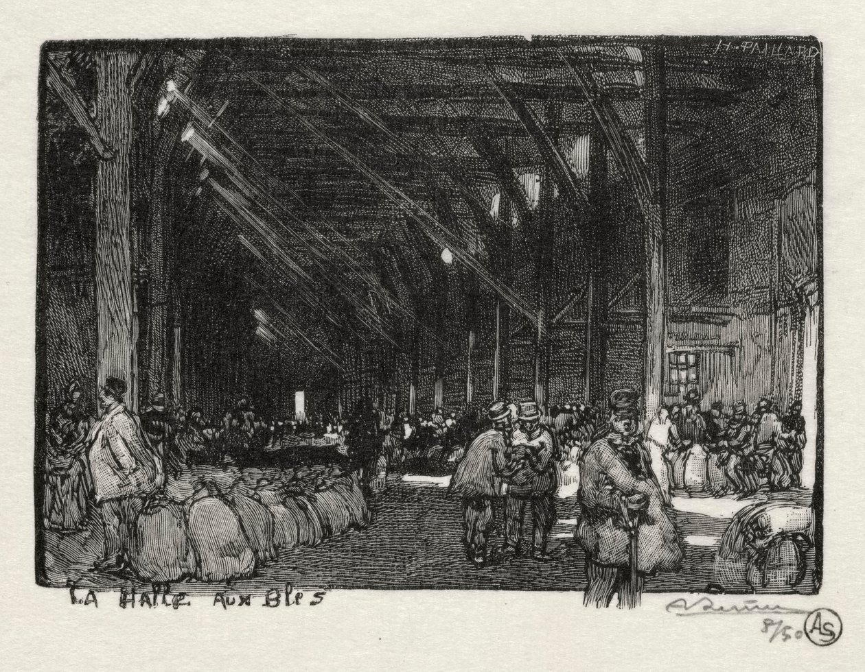 Rouen Illustrated: The Halle aux Blés by Auguste Louis Lepère