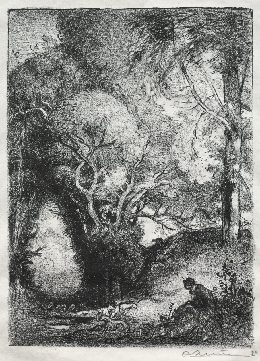 The Ravine in June by Auguste Louis Lepère