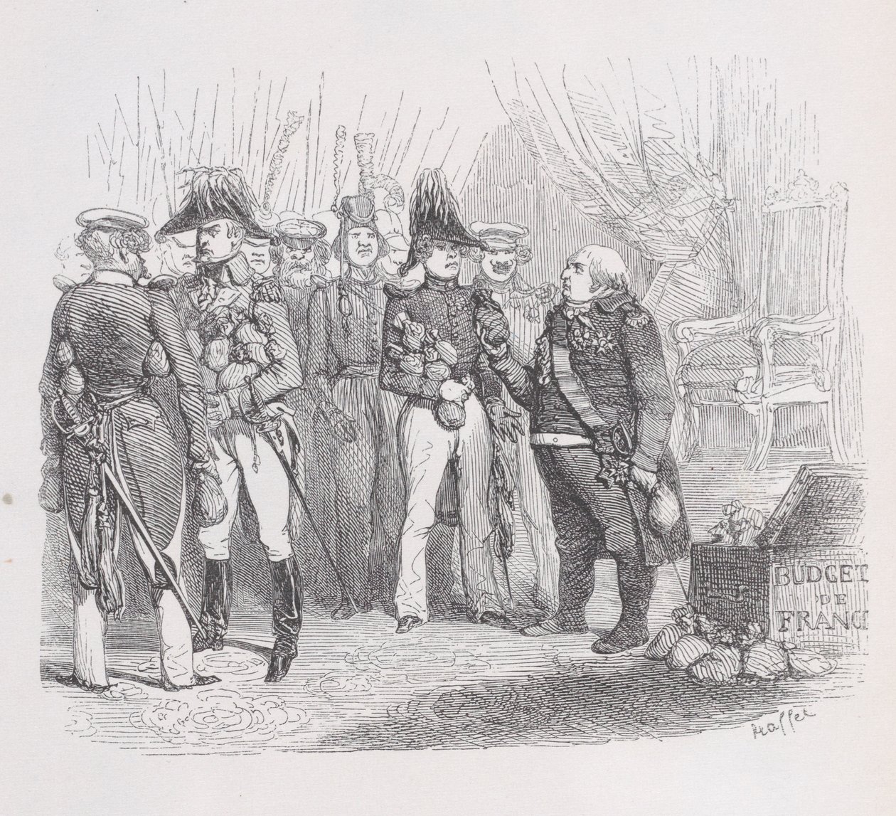 The Barbaric Holy Alliance from The Complete Works of Béranger, 1836 by Auguste Raffet