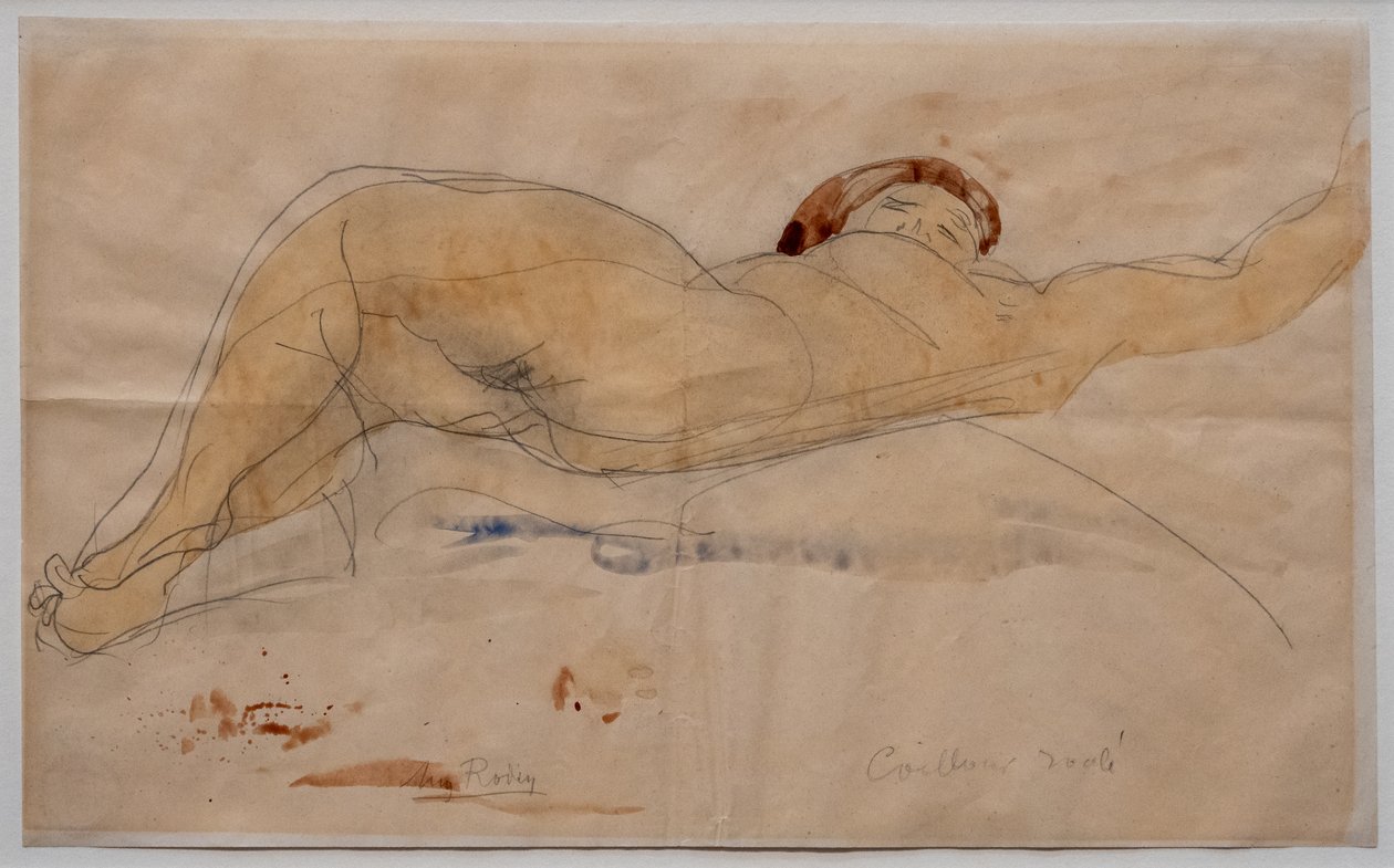 Reclining Female Nude by Auguste Rodin