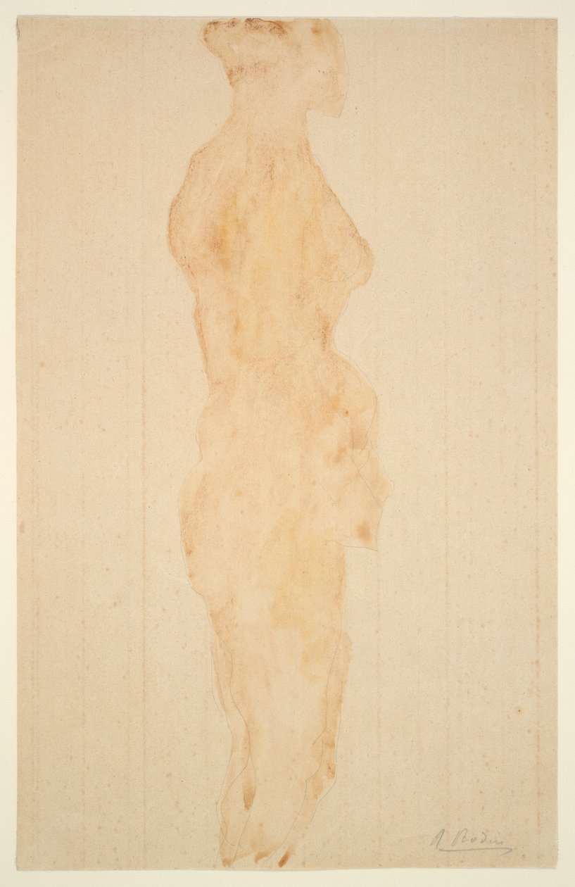 Nude Standing, Side View by Auguste Rodin