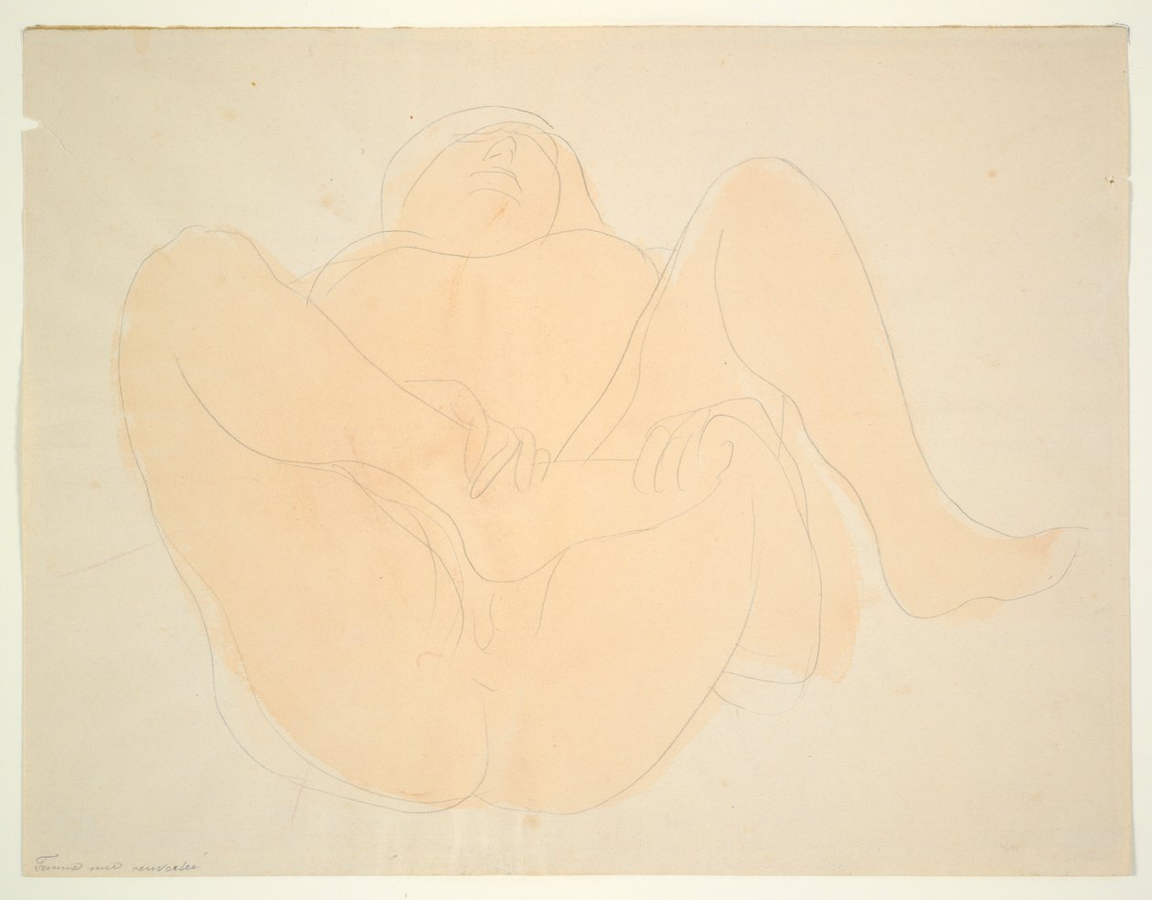 Reclining Female Nude by Auguste Rodin