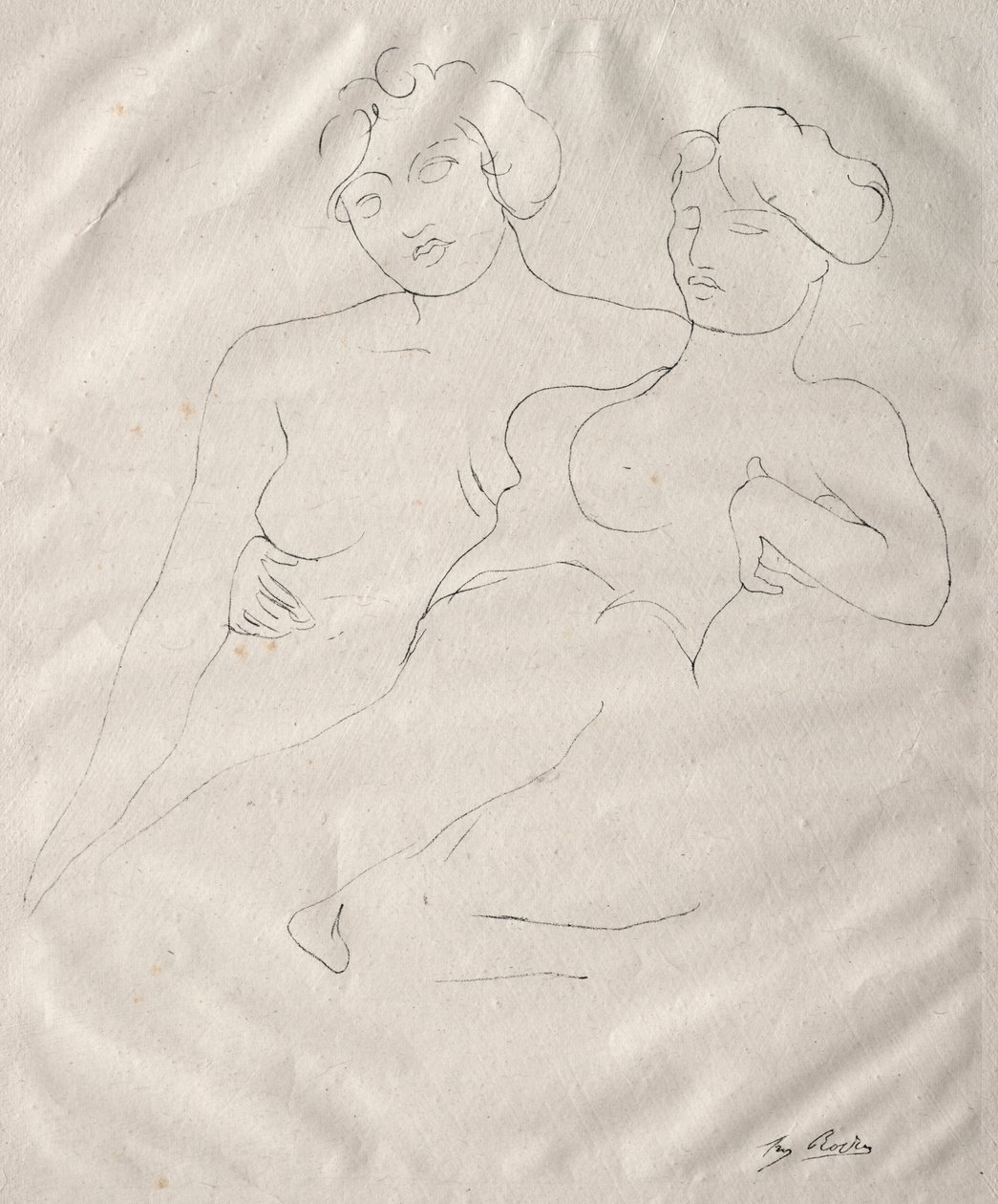 Two Figures by Auguste Rodin