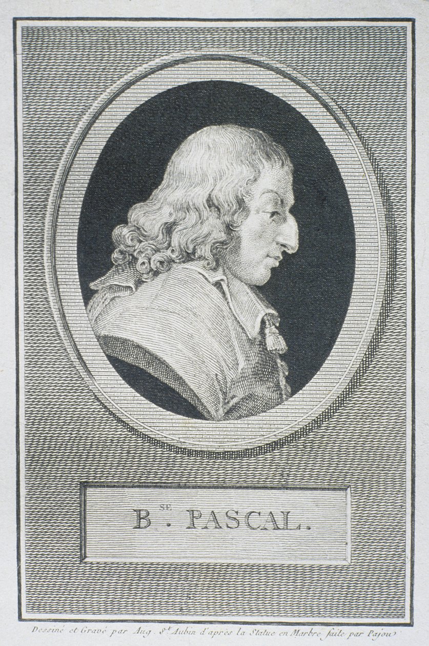 Blaise Pascal by Augustin de Saint Aubin