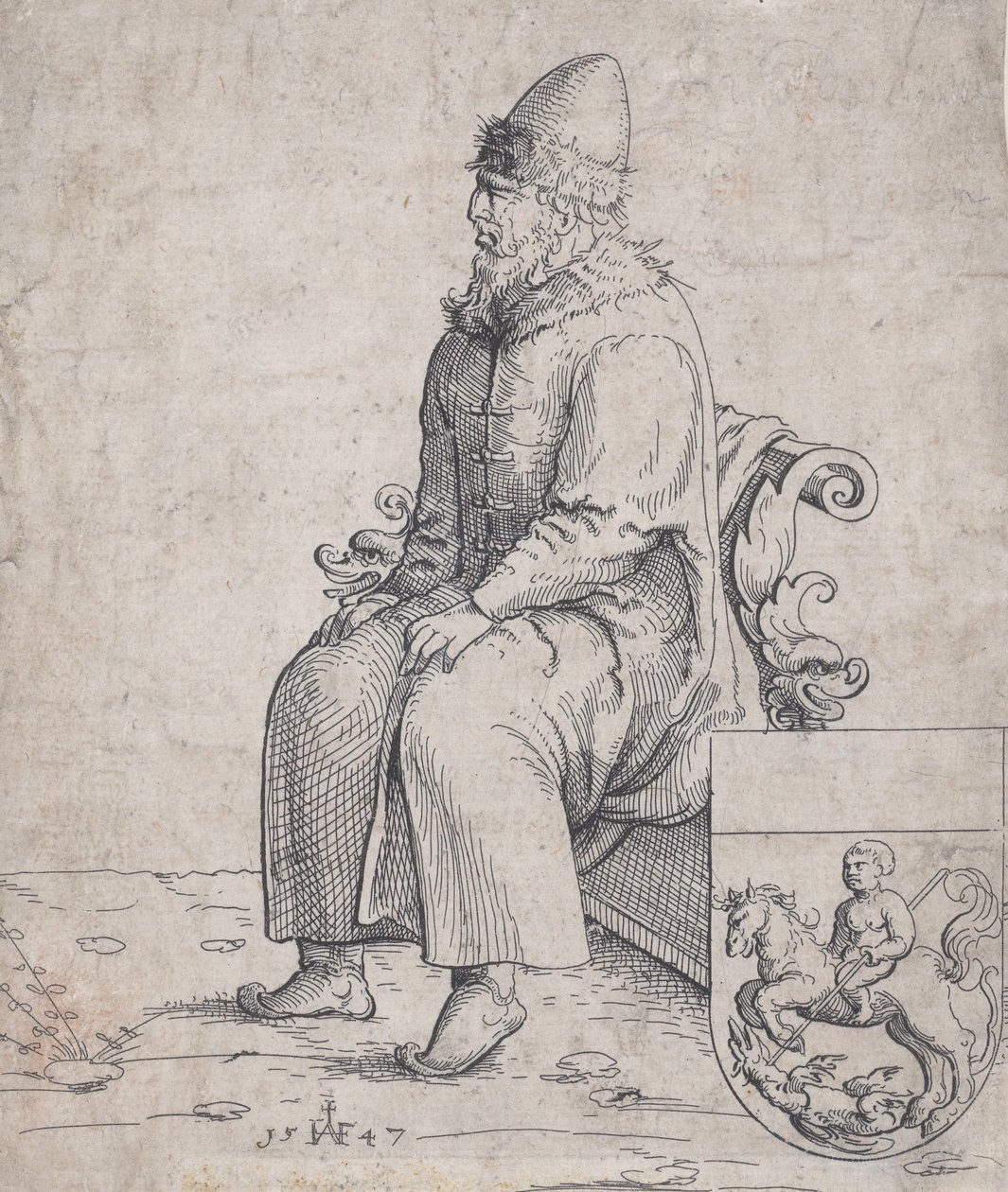 Basil Basilius, Grand Duke of Russia, 1547 by Augustin Hirschvogel