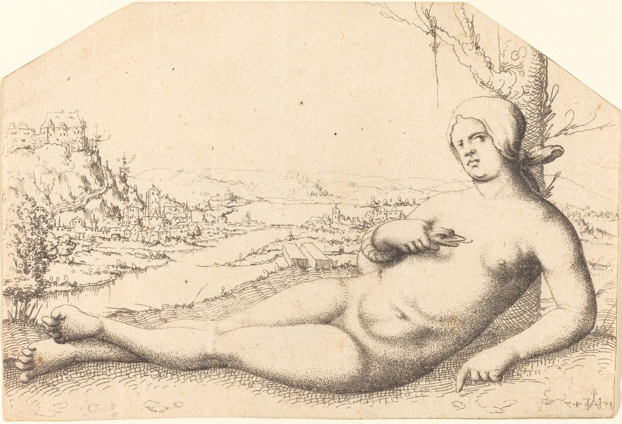 Death of Cleopatra, 1547 by Augustin Hirschvogel