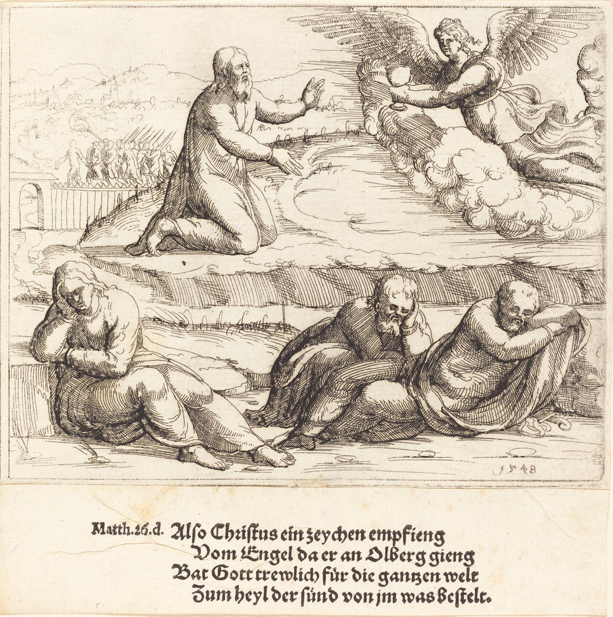 The Agony in the Garden, 1548 by Augustin Hirschvogel