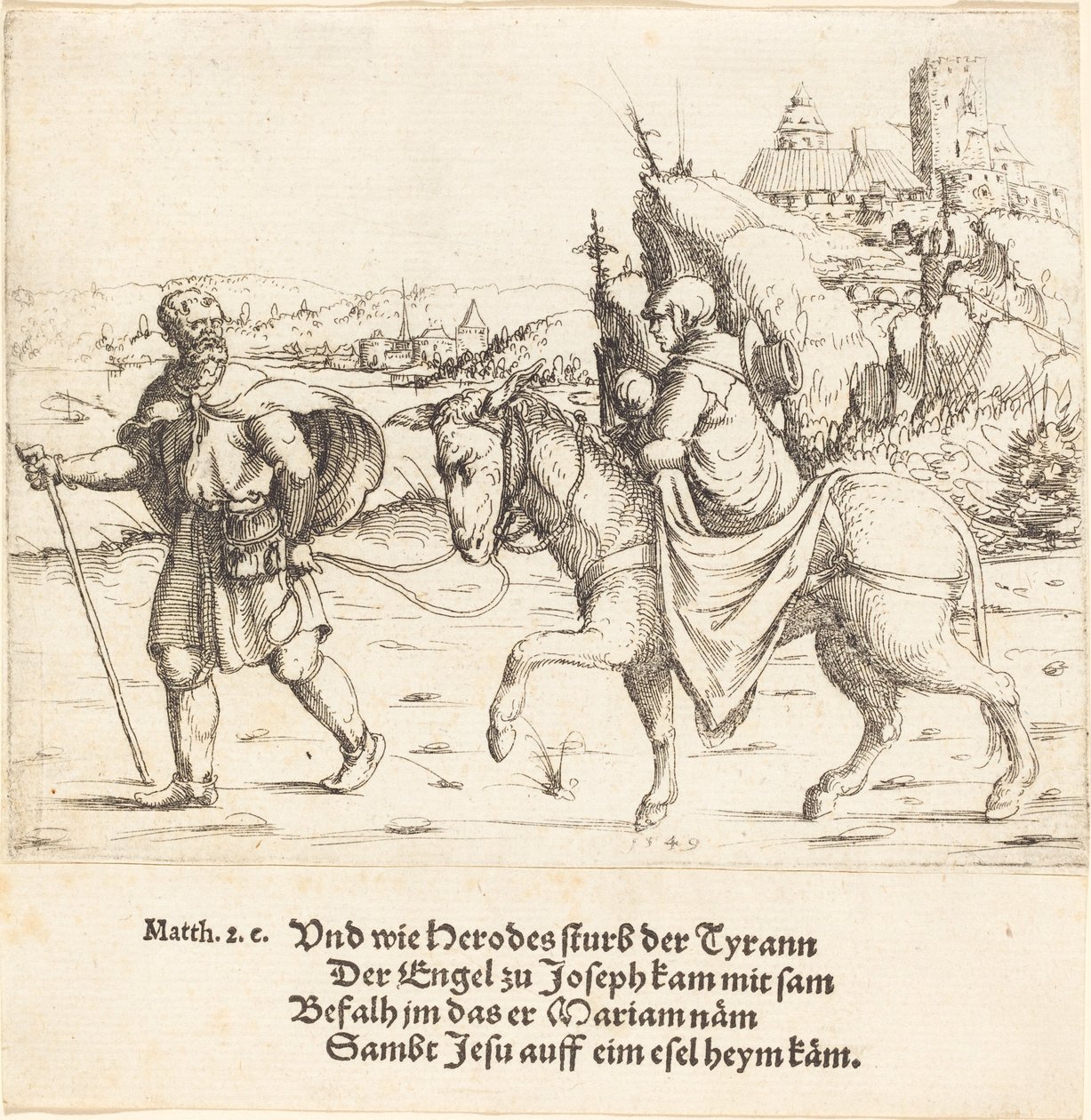 The Holy Family Returns from Egypt by Augustin Hirschvogel