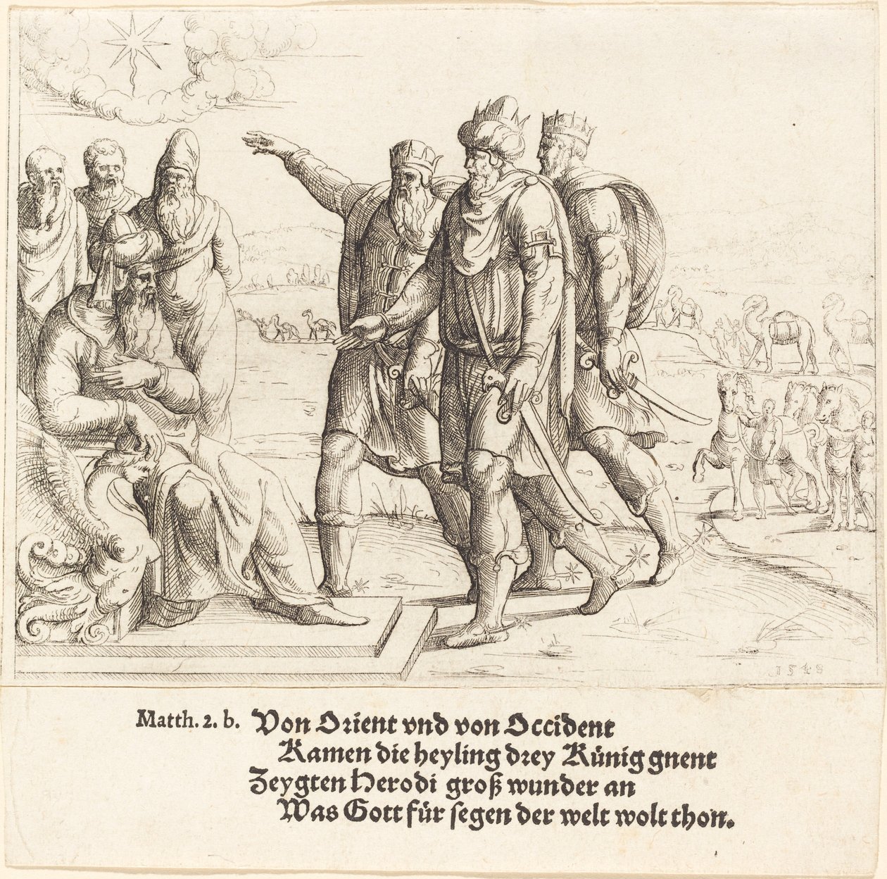 The Three Kings Tell Herod of Christ