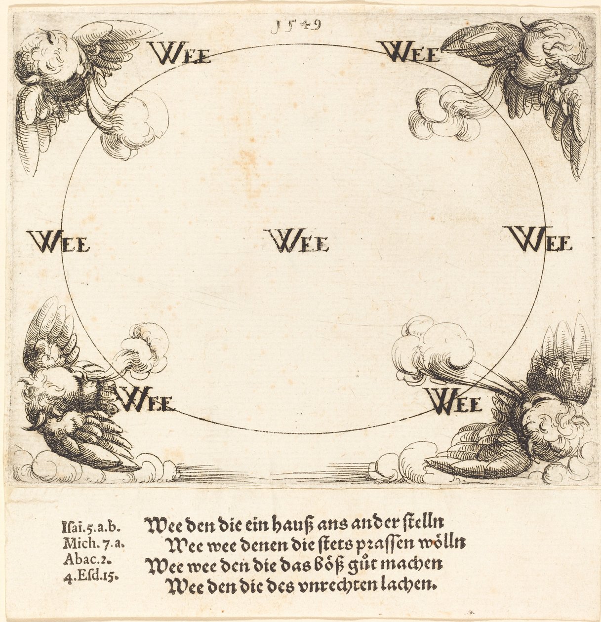 Woe is Pronounced on the Scribes and Pharisees, 1549 by Augustin Hirschvogel