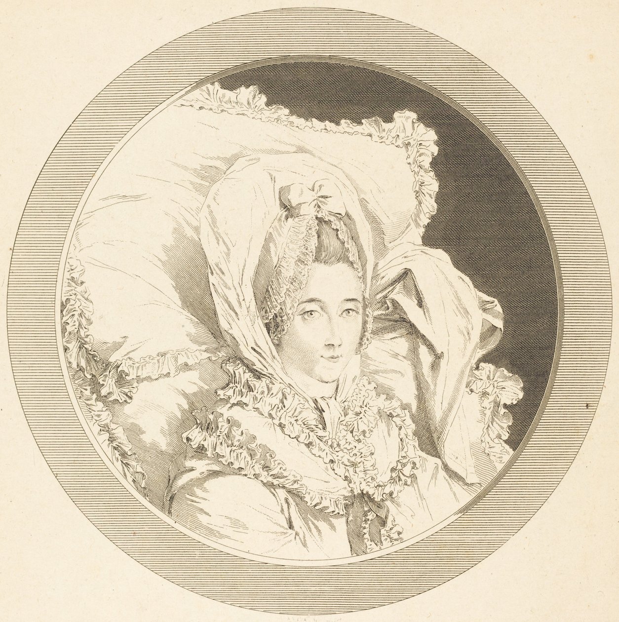 Last Hour of the Baroness of Rebecque by Augustin de Saint-Aubin