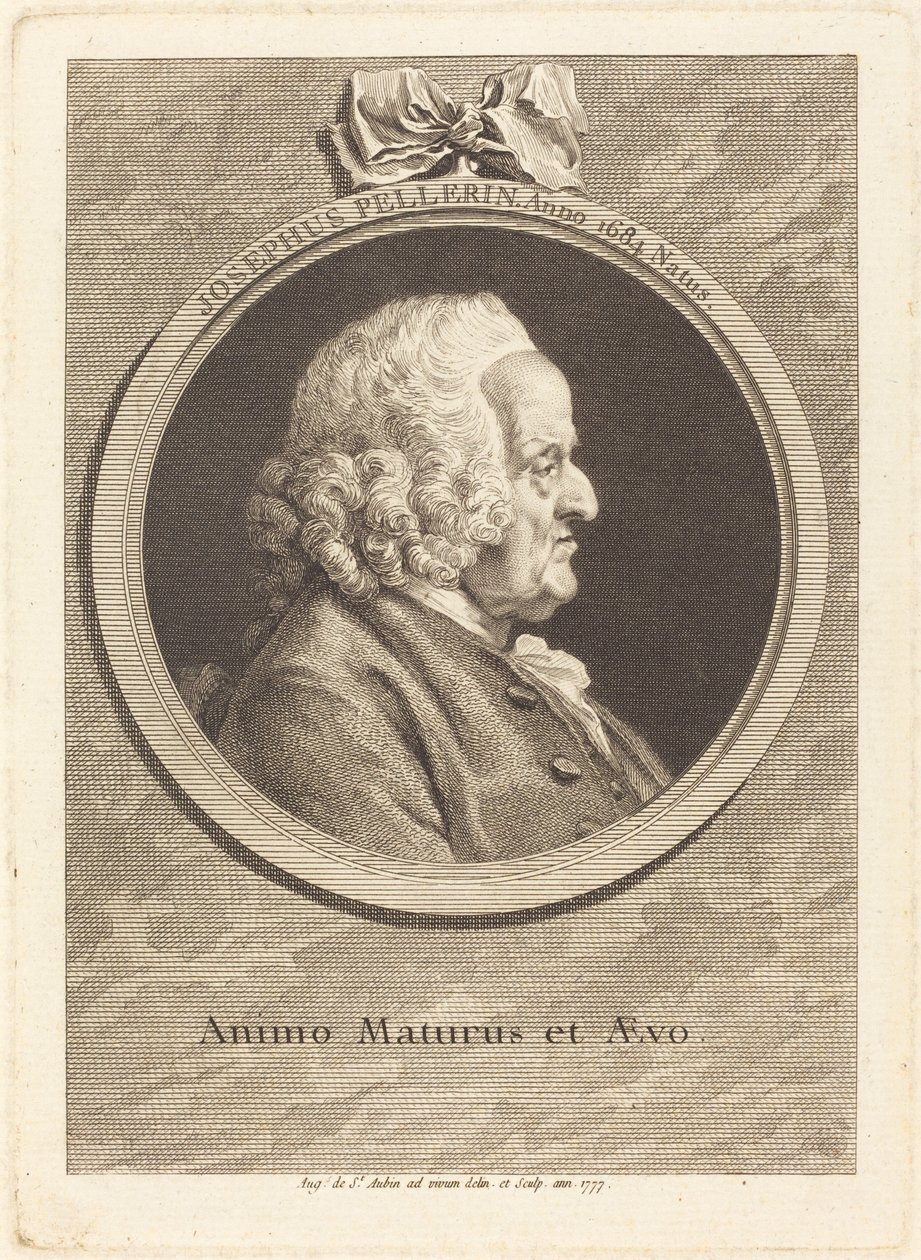 Joseph Pellerin by Augustin de Saint-Aubin