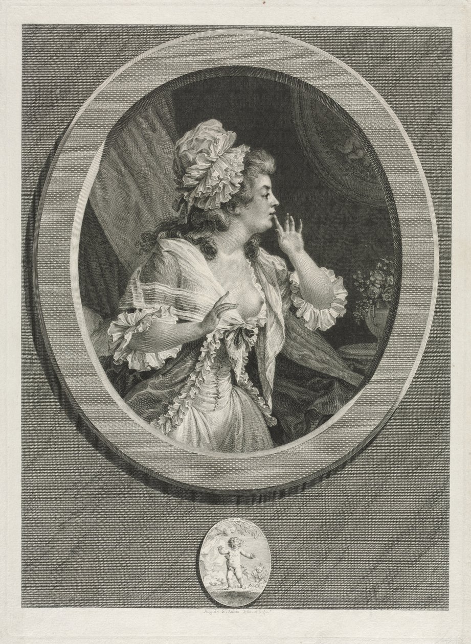 At Least Be Discreet and You May Count on Me pair by Augustin de Saint Aubin
