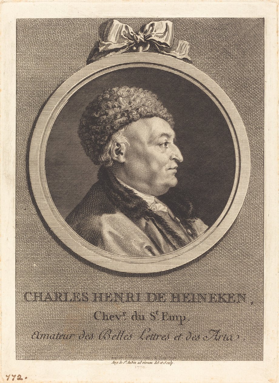 Charles Henri de Heineken by Augustin de Saint Aubin