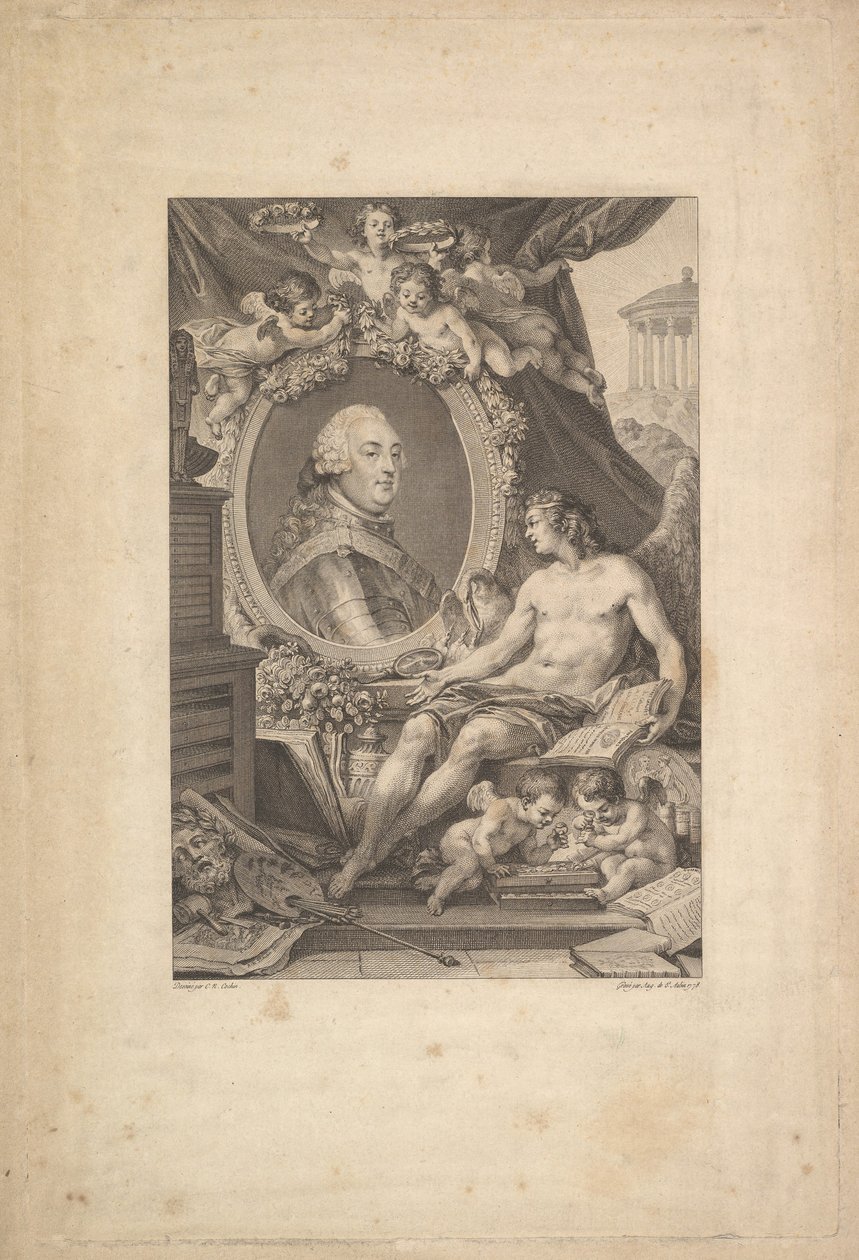 Portrait of Louis-Philippe, Duke of Orléans, 1778 by Augustin de Saint-Aubin
