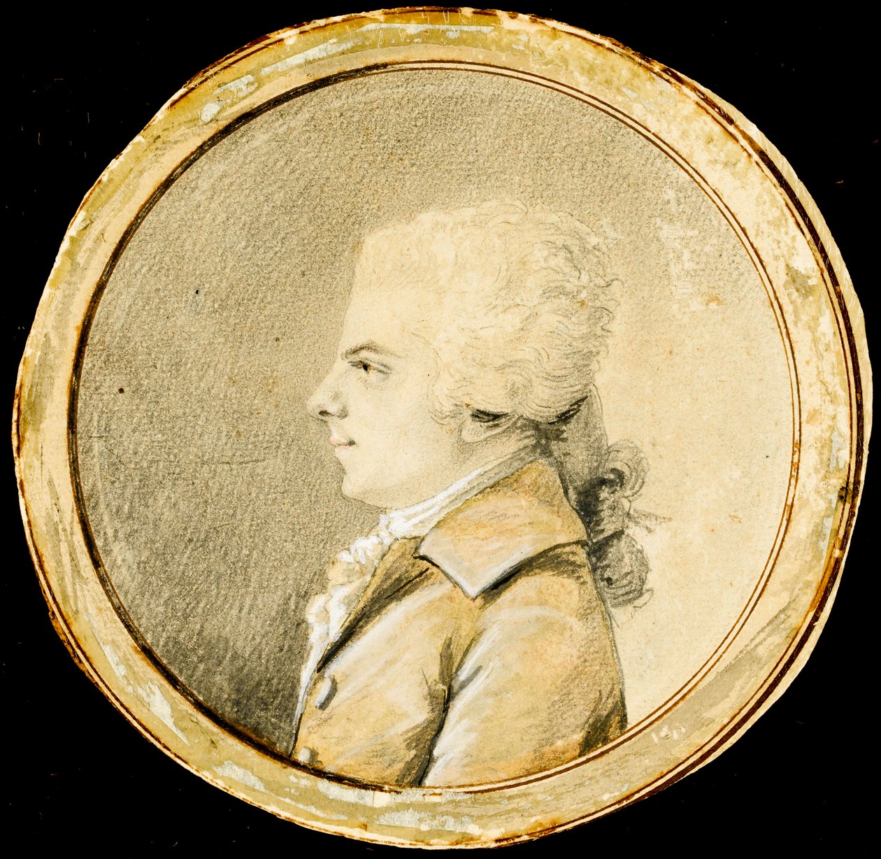 Portrait of Wolfgang Amadeus Mozart by Augustin de Saint Aubin